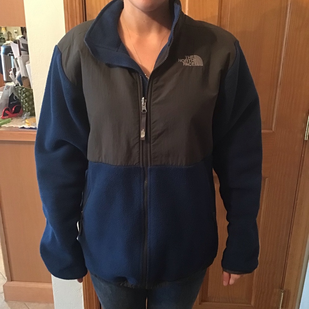 Kids Navy Blue and Gray North Face